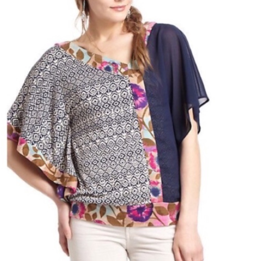 Anthropologie VANESSA VIRGINIA Askew Kimono Top